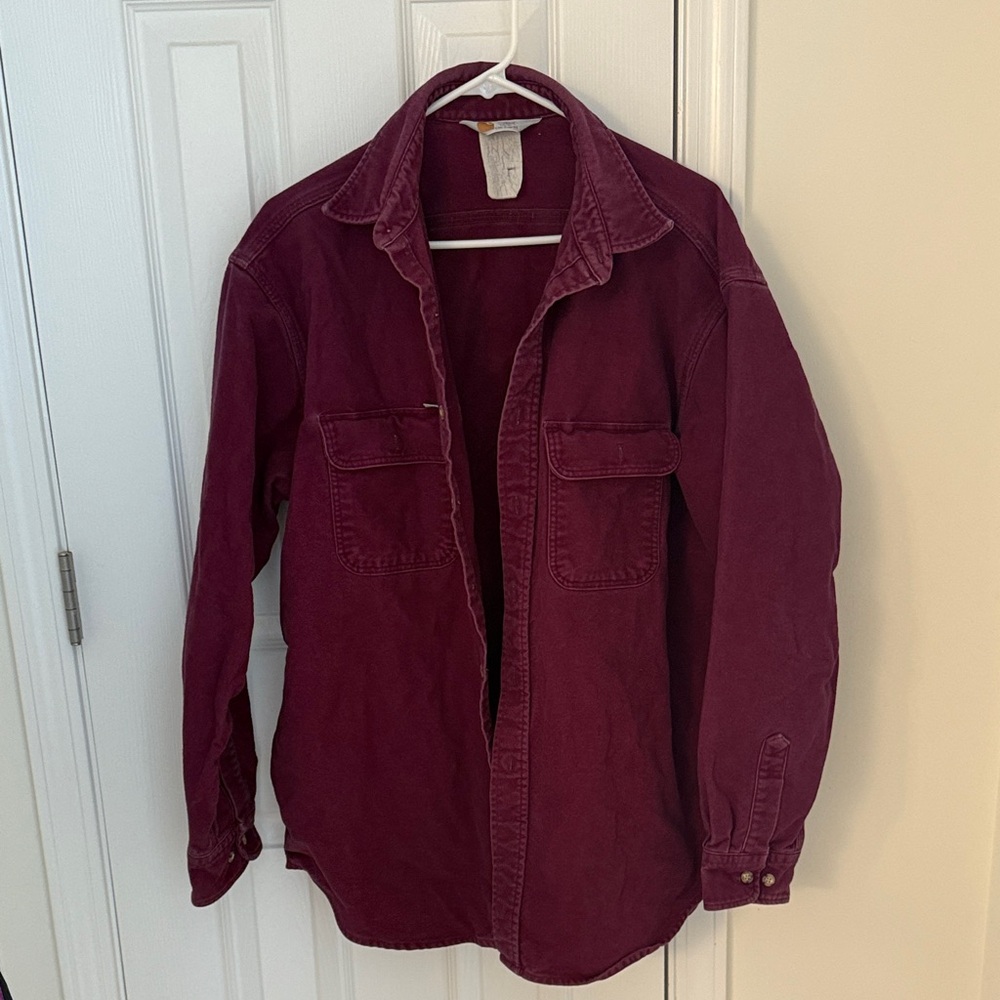 Carhartt Men's Deep Red Shirt Jacket